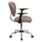 Flash Furniture Mesh Task Chair, 17-1/4" to 21", Fixed Arms, Coffee Brown H-2376-F-COF-ARMS-GG - alternate 2